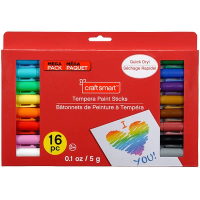 8 Pack: Tempera Paint Sticks by Craft Smart™