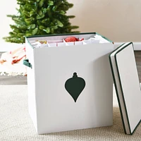 Household Essentials & White Ornament Storage Box