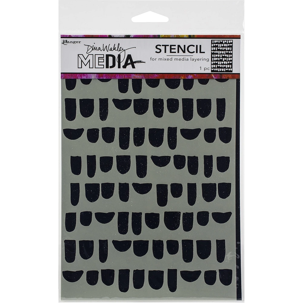 Dina Wakley Media Bumps Stencils, 9" x 6"