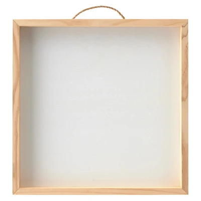 12" x 12" Whitewashed Framed Wood Sign by Make Market®
