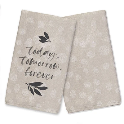 Today Tomorrow Forever Tea Towel Set