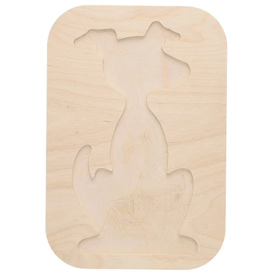 Leisure Arts® 12" Rectangle Dog Welled Wood Surface