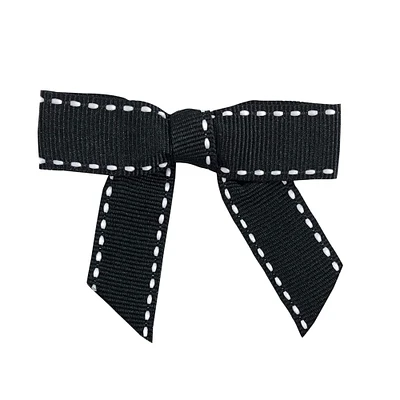 JAM Paper 5/8" Grosgrain Stitch Twist Tie Bows