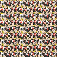 Disney® Mickey Mouse Packed Style Cotton Fabric