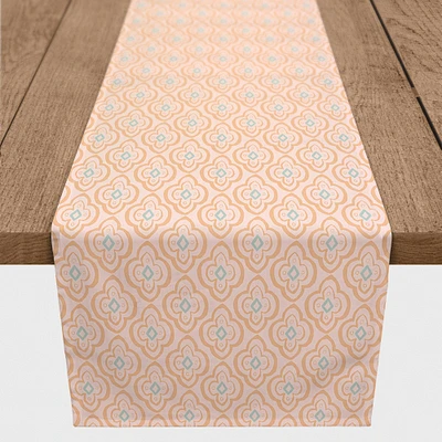 72" Quatre Print Cotton Twill Table Runner