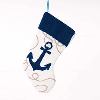 Glitzhome® 19" Anchor Hooked Stocking