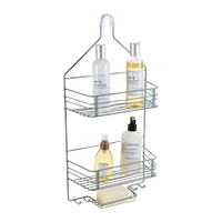 Bath Bliss Gray 2 Tier Shower Caddy