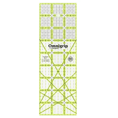 Omnigrid® Omnigrip Rectangle Quilting Grid Ruler, 3" x 9"