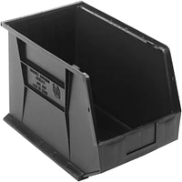 Quantum Storage Systems® Black 18" x 11" x 10" ULTRA Stack & Hang Bins, 4ct.