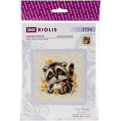 RIOLIS Little Raccoon Counted Cross Stitch Kit