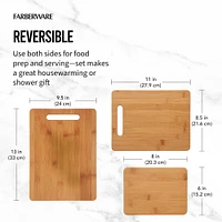 Farberware 3-Piece Bamboo Board Set