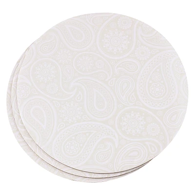 10" Silver Paisley Cake Boards by Celebrate It®
