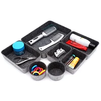 Welaxy Piece Felt Round Cups & Trays Drawer Organizer Set