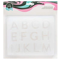 6 Packs: 2 ct. (12 total) Color Pour Resin Alphabet Mold