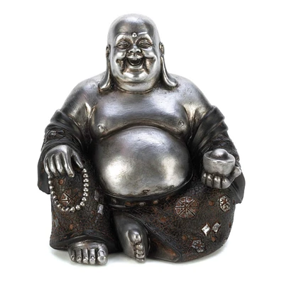 6" Happy Sitting Buddha Statue