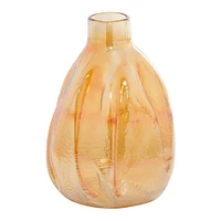 CosmoLiving by Cosmopolitan 16" Gold Glass Contemporary Vase