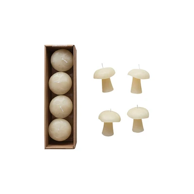 Unscented Mushroom-Shaped Votive Candles