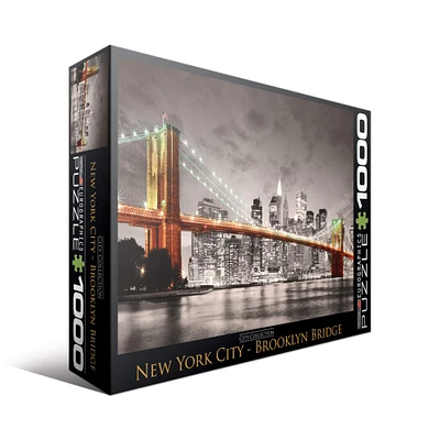 City Collection New York City Brooklyn Bridge 1000 Piece Puzzle