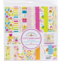 Doodlebug Design Inc.™ Petite Prints Hey Cupcake 12" x 12" Cardstock, 12 Sheets