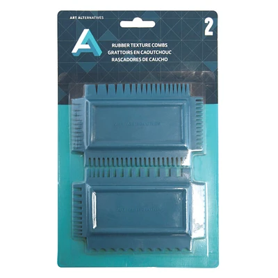 12 Packs: 2 ct. (24 total) Art Alternatives Rubber Texture Combs