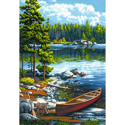 Dimensions® PaintWorks™ Canoe by the Lake Paint-by-Number Kit