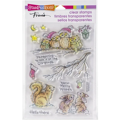 Stampendous® Critter Christmas Perfectly Clear Stamps