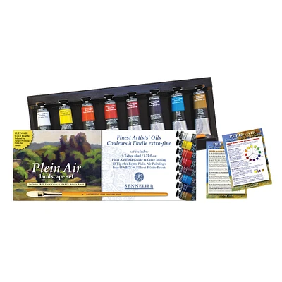 Sennelier Artists' Plein Air 8 Color Oil Paint Tube Set