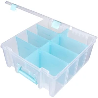 ArtBin® Aqua Super Satchel™ Double Deep Storage Bin with Dividers