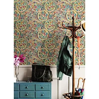 Caroline et Bettina Multicolor Camille Peel & Stick Wallpaper