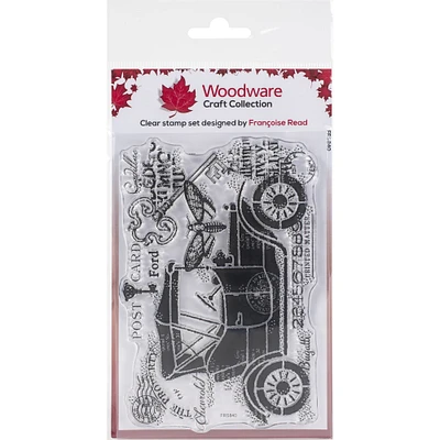 Woodware Vintage Car Clear Stamp