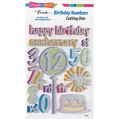 Stampendous® Fran's Birthday Numbers Die Set