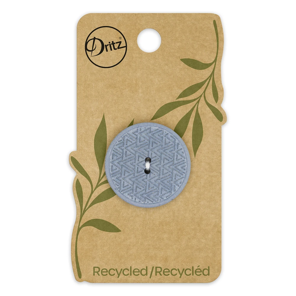 Dritz® 28mm Recycled Hemp Geometric Round Button