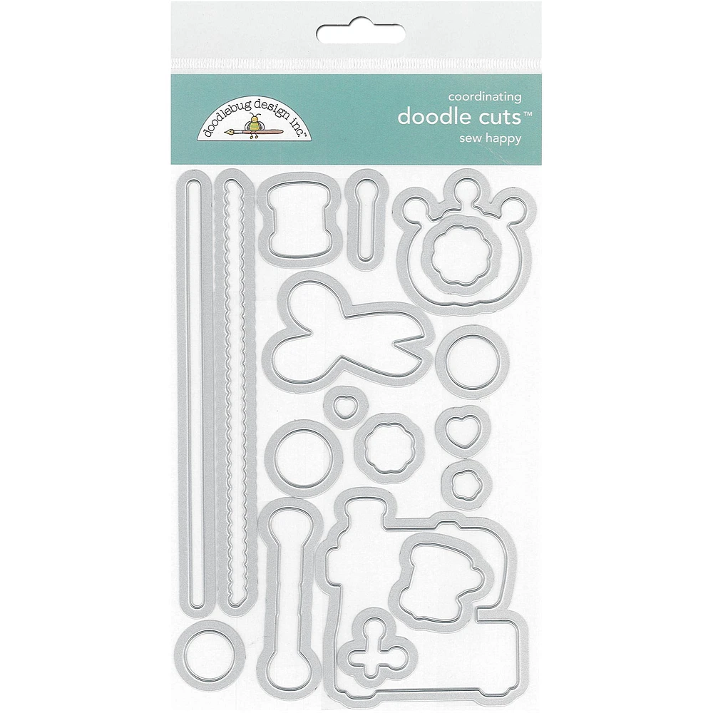 Doodlebug Design Inc.™ Sew Happy Cute & Crafty Doodle Cuts Die Set