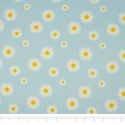 SINGER Blue Daisy Cotton Fabric