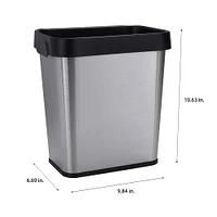 Bath Bliss 8L Stainless Steel Waste Bin