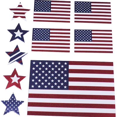 12 Pack: American Flag Stickers by Recollections™