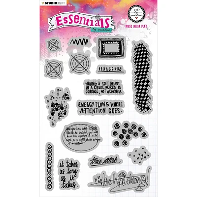 Art by Marlene Essentials Mixed Media Play NR. 131 Cling Stamp