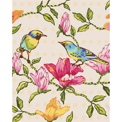 Birds on Flowers Paint-by-Number Kit by Artist's Loft®
