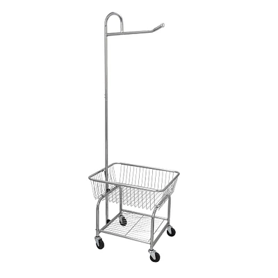 Household Essentials Rolling Laundry Cart with Basket