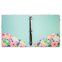 Steel Mill & Co.® Mint Floral 3-Ring Binder