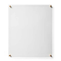 Cool Modern Clear Acrylic Float Frame with Gold Hardware