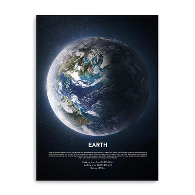 Earth Canvas Giclee