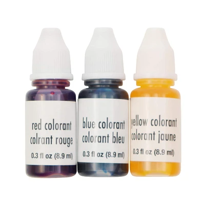 9 Packs: 3 ct. (27 total) Red, Blue & Yellow Colorant by Make Market®