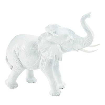 7" White Elephant Figurine
