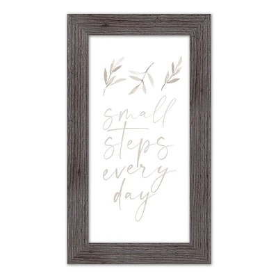 Small Steps Every Day Western Framed Print