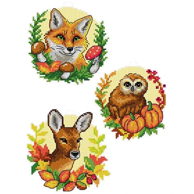 Crafting Spark Forest Animals Counted Cross Stitch Kit