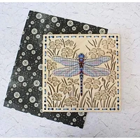 MP Studia Dragonfly Cross Stitch On Wood Kit