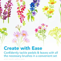 12 Pack: Princeton™ Watercolor Floral 3 Piece Brush Set