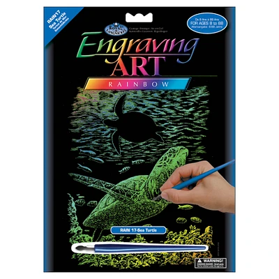 Royal & Langnickel® Engraving Art™ Sea Turtle Rainbow Foil Kit