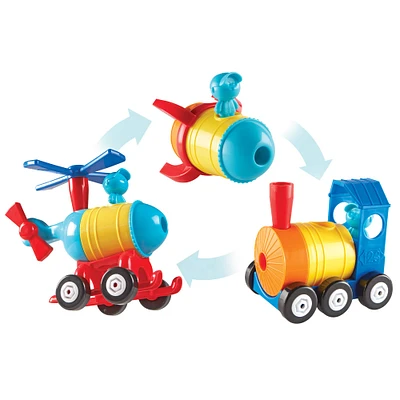 Learning Resources 1-2-3 Build It! Train/Rocket/Helicopter